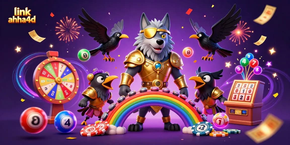 Experience the thrill of winning with link ahha4d in this vibrant casino-themed illustration.